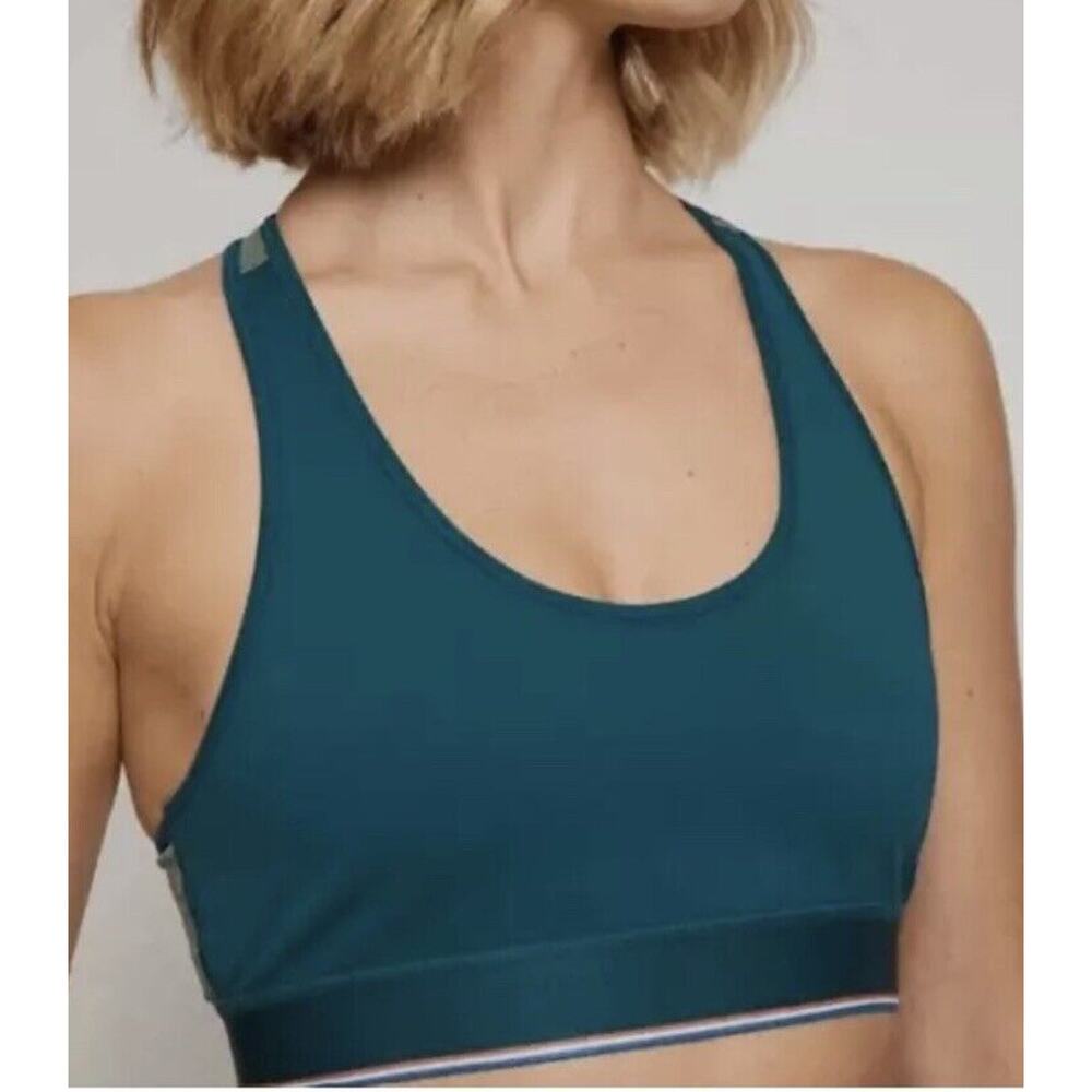 FourLaps NWT size Small Circuit sports bra‎ Deep Teal/ Dark Ivy